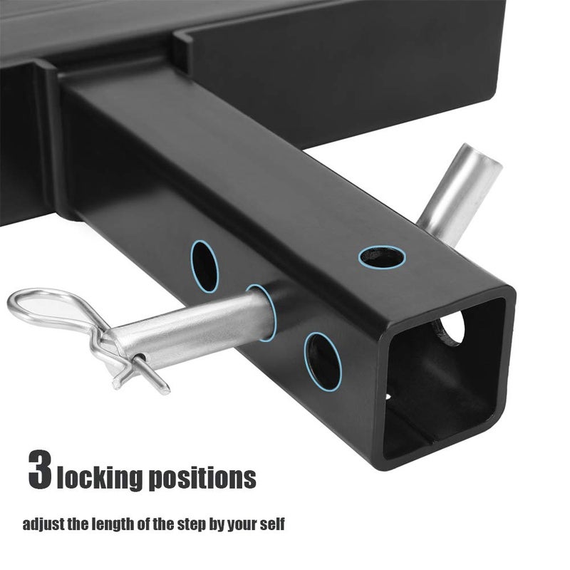 Eapele Hitch Step for 2 Inch Receiver, Universal Anti Slip Bumper Guard, 600lbs Maximum Load, for Trailer Tow Truck Pickup SUV Pickup Van RV - Image 3
